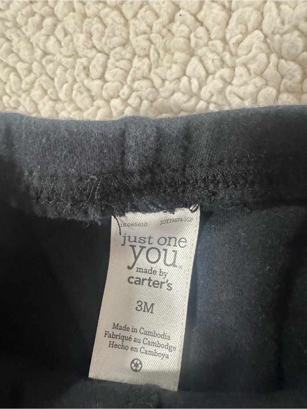 Carter's Black & Sage Leggings Set